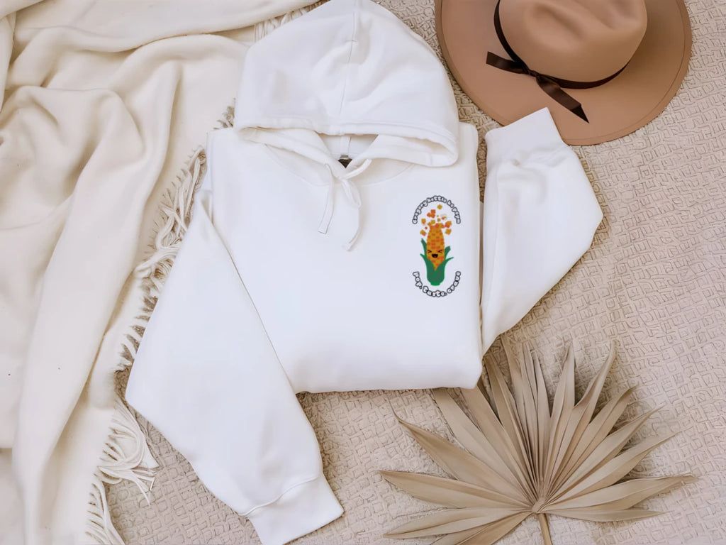 Cob Chew Pop Tops Cropped Fleece Hoodie